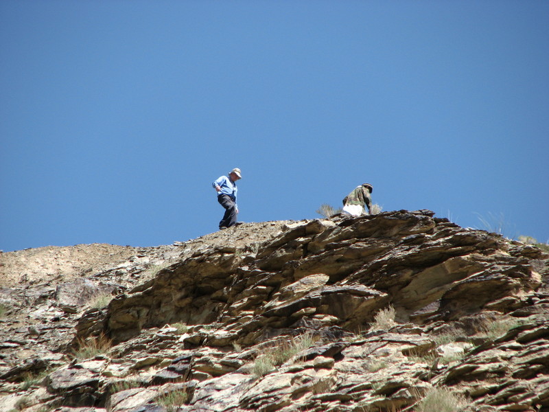 Terry and Guide foiled by a razor back ridge