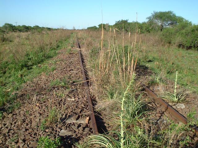 the abandoned railtrack of the "General Urquiza Railways"