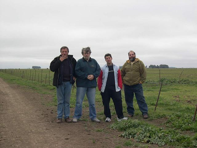 El Grupo de "cazadores de Confluencias" Piercarlo, Eduardo, Santiago y Carlos