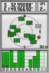 My GPS receiver, 3.25 km west of the point