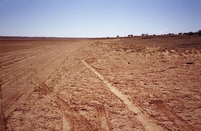 North view into Northern Territory. Poeppel's corner marker is just a bit to the right of center in amongst the small shrubs on the horizon.