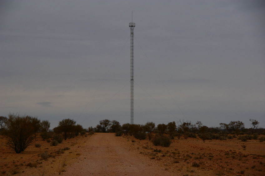 A Close up view of the old Communications Tower
