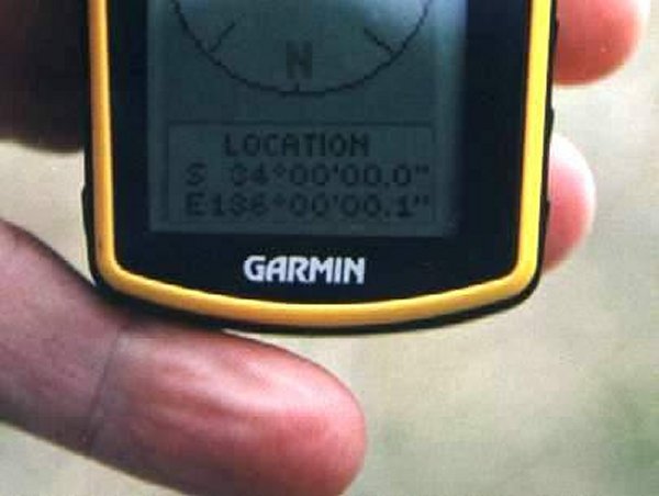 Close up of GPS.