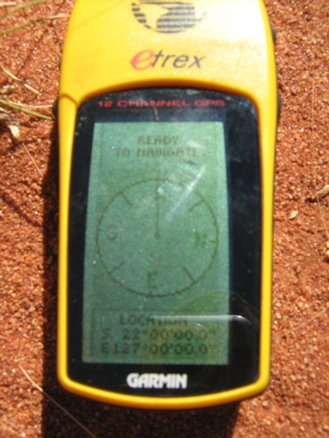 View of GPS at confluence