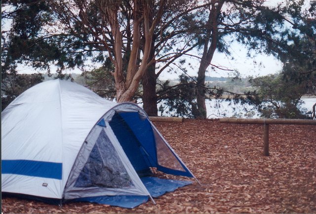 My tent, right beside the Kalgan River.