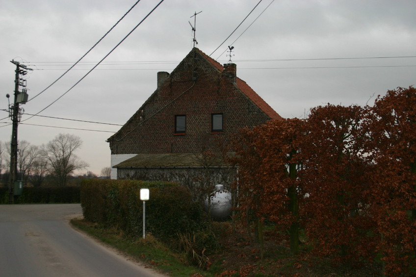 The house, as viewed from the street