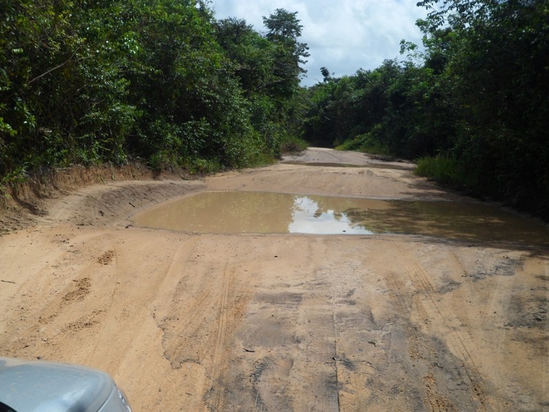 Trecho em estrada de terra - leg in dirt road