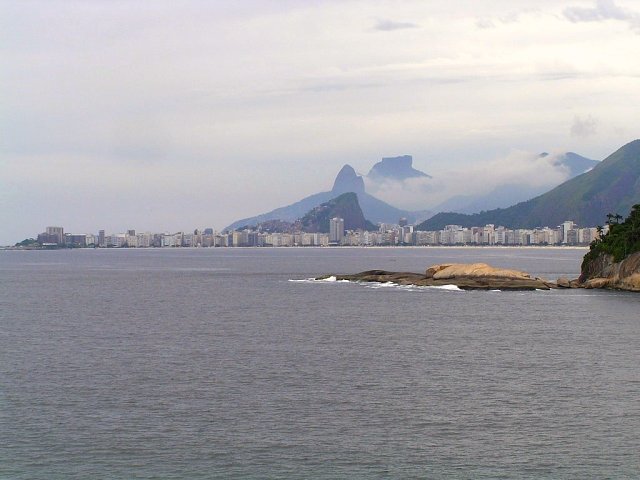 The "Copacabana" seen from the ship's anchoring position