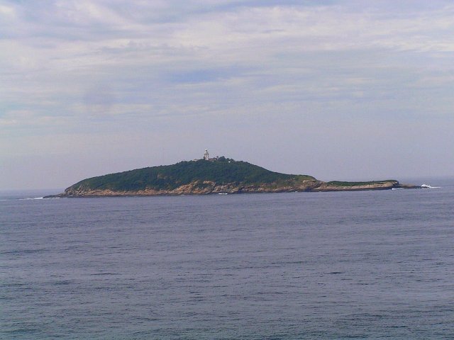 Ilha Rasa seen from the ship's anchor position