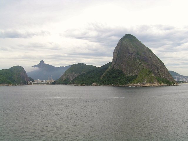 "Sugar Loaf Mountain" and Morro de Corcovado (a little left)