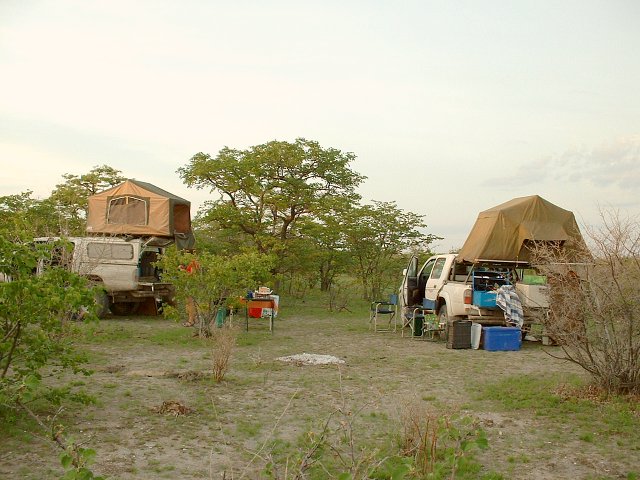 Campsite after unsuccessful visit