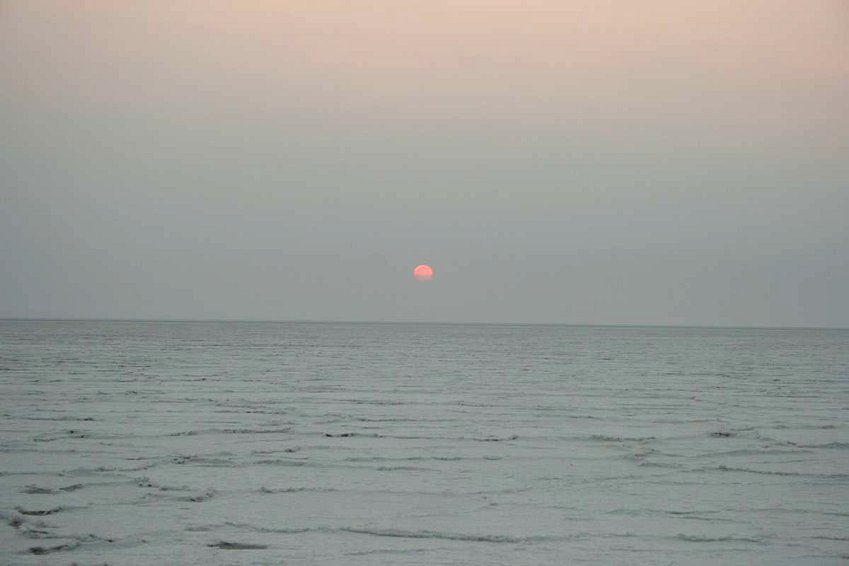 Sunrise over Sua Pan