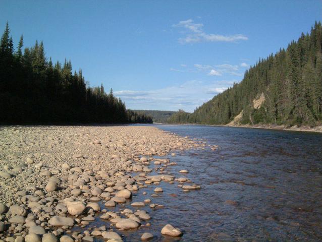 Berland River 1000 feet from confluence