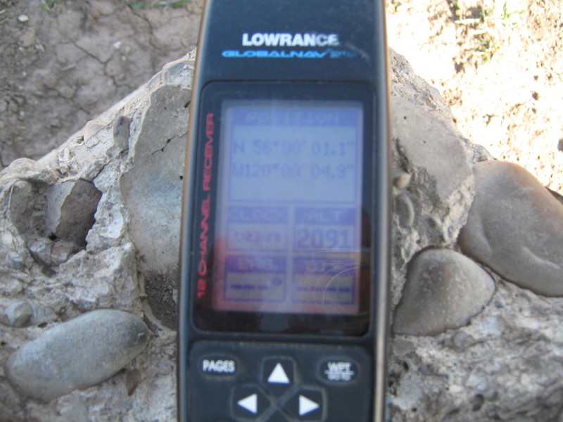GPS reading on top of old monument (WGS-84 datum)