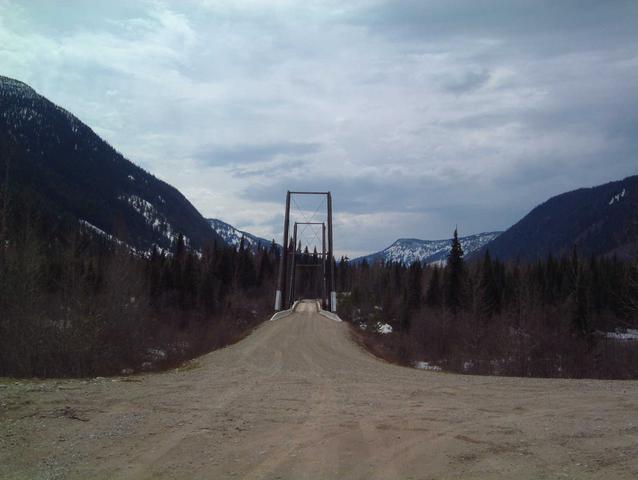 Bridge crossing the McGregor River (Pass Lake Road)