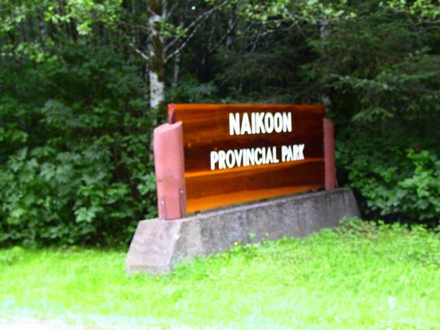 The nearby entrance to the provincial park