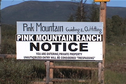 #3: Pink Mountain Ranch sign