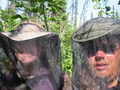 #6: The two of us at the confluence in bug netting