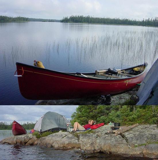 Campsite on Lake Choiseul