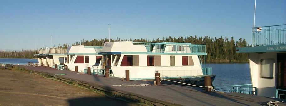 These houseboats are for rent at Eagle Point.  They might provide the most leisurely way out to the confluence.