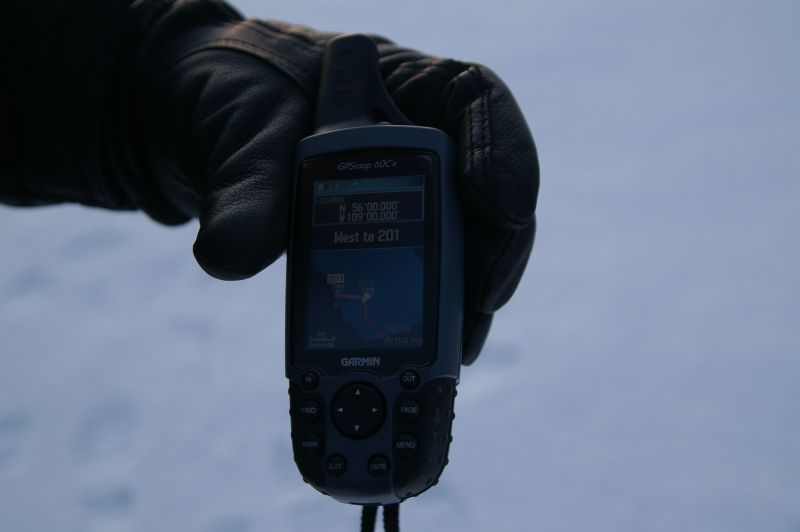 GPS shot of N 56  W109
