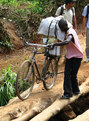 #10: One of the bikes carrying school equipment to be sold in Mokambo