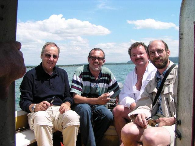 From left to right: Heinz, Captain Peter, Thomas, Dr. Werner