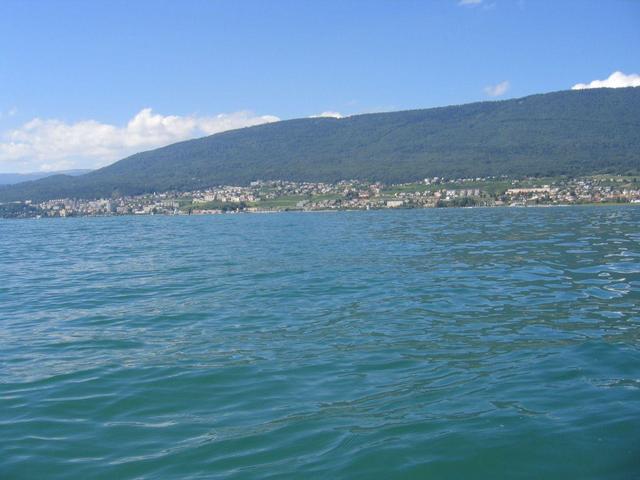 view to west. Neuchâtel city in vicinity
