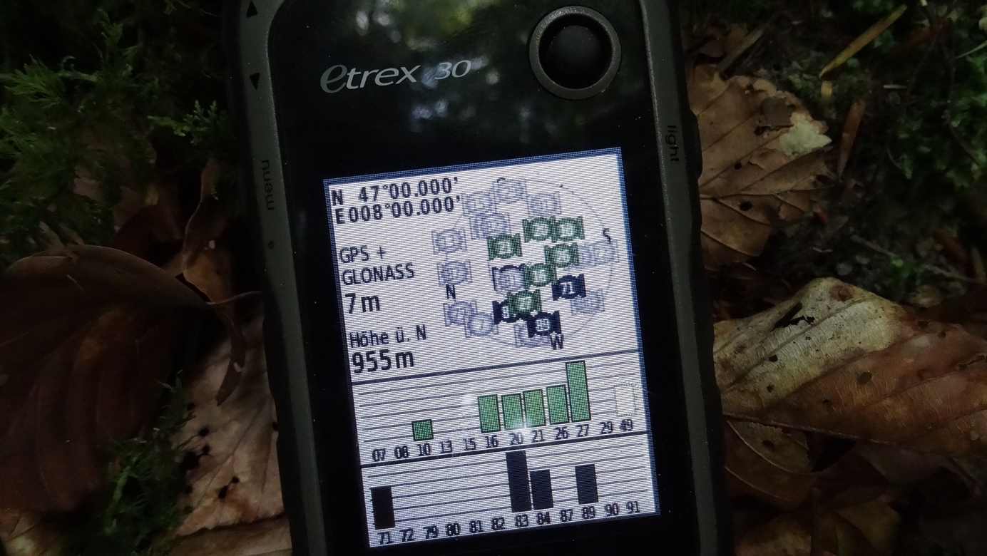 GPS-reading at 47N 8E