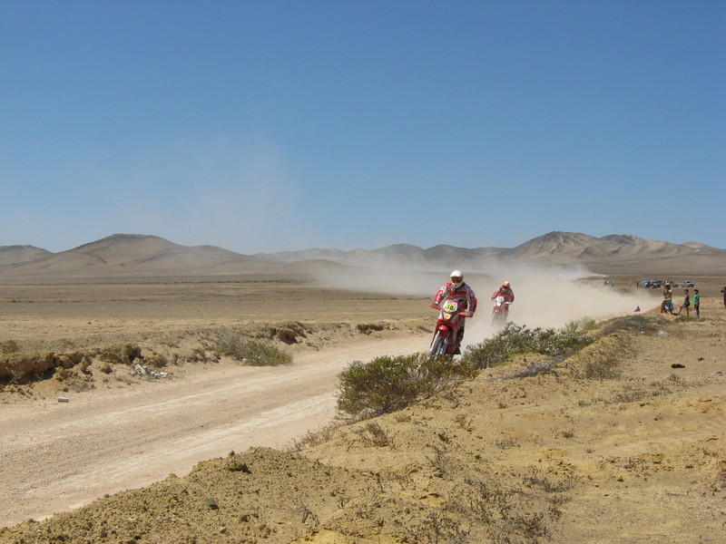 The Dakar rally - bikes.
