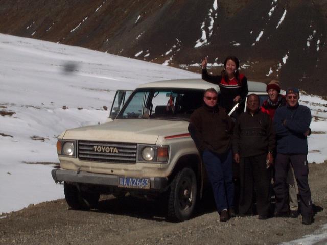 First recon group (left to right): Hans, Tracy, driver, Mireille, Kasper