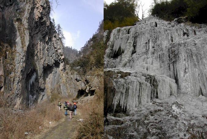 Silver Mine Valley and more frozen waterfalls / 银厂沟和更多的冰封的瀑布。