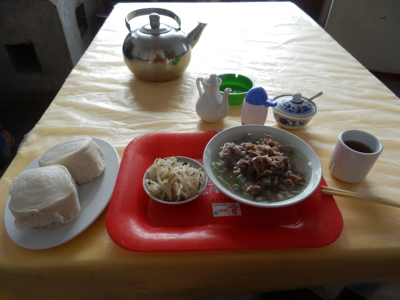 Breakfast: Sheep Meat and Mantou