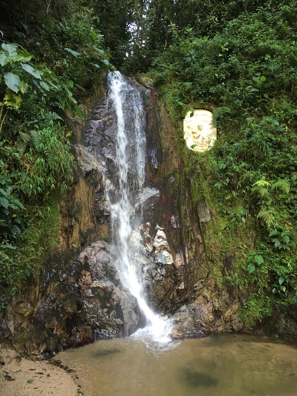 Little waterfall 250 m from the Confluence