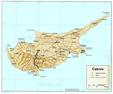 #7: The Map of Cyprus where we can see our GPS track from Lemesos