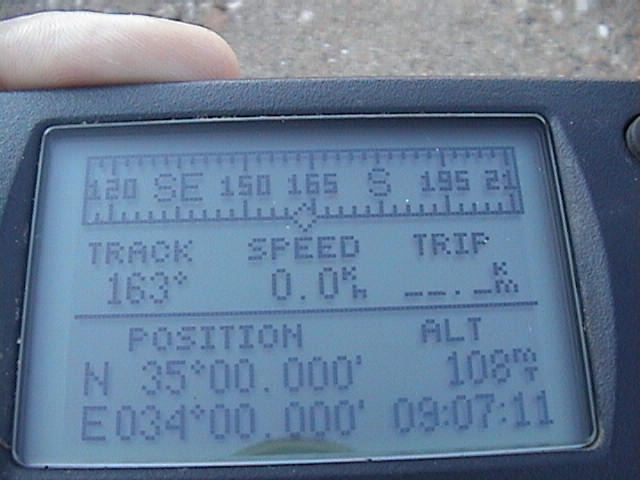 The GPS proof that we've been there!