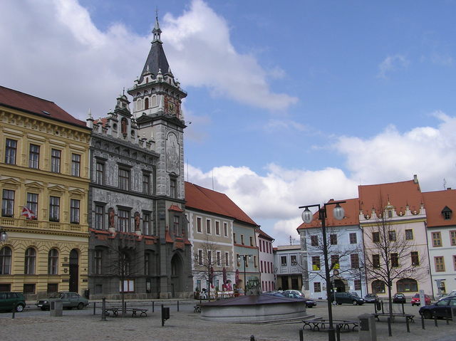 Prachatice town square