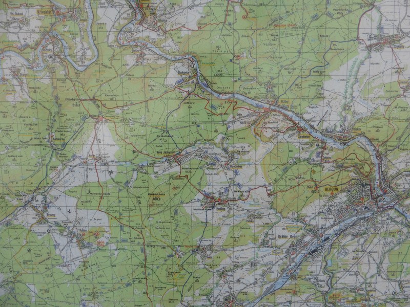 Topographic map of the region