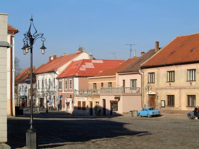 The old town square in Kourim.