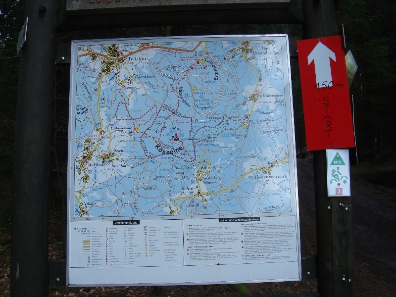 Map of Area for Trekking Tours / Winter und Sommer Wanderwege Info