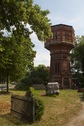 #8: A pretty brick tower in the village of Loburg, north of the confluence point