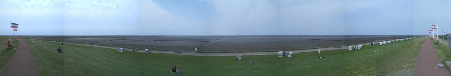 180° degree view at “Holsteinisches Wattenmeer”