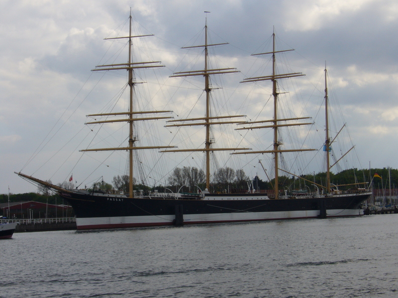 Tall ship "Passat" moored in Travemünde