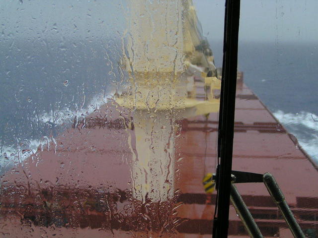 Heavy rain during the visit