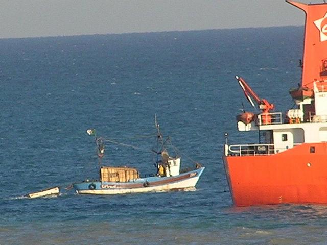 A small Algerian fishing boat