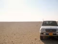 #4: The view West... flat gravel desert and a camel or two