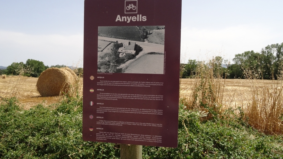 Info post about the village Anyells