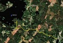 #2: Google Earth track, showing where I turned around on the edge of the lake