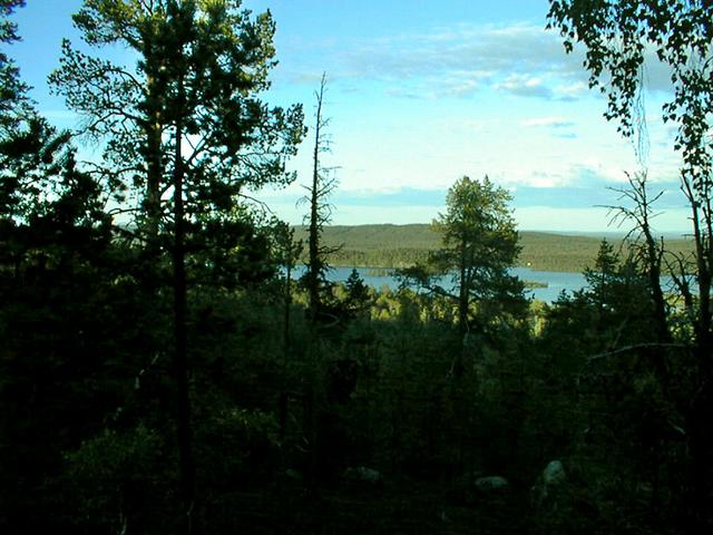 view to the east, Vuontisjörvi lake