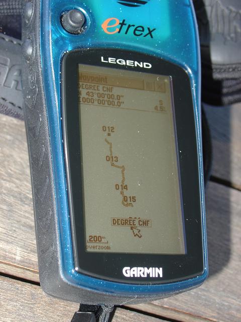 Our route, such as the GPS handset was able to capture it